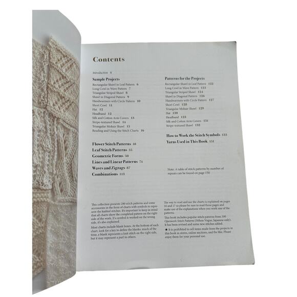 280 Japanese Lace Stitches: A Dictionary of Beautiful Openwork Patterns - Picture 4 of 4